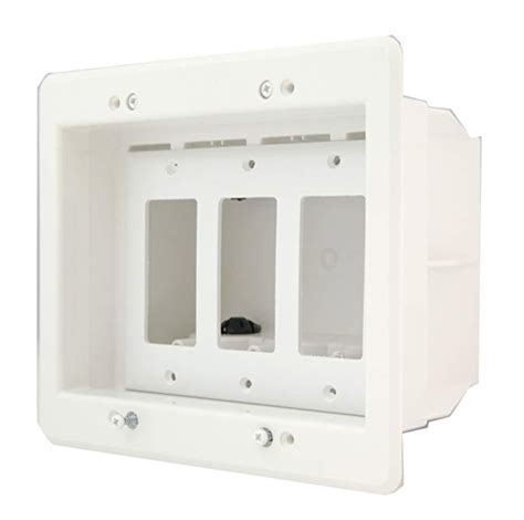 recessed metal electrical box|deep recessed outlet box.